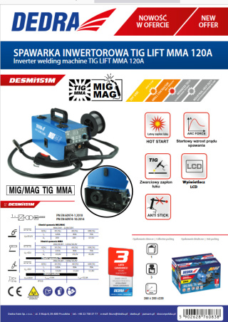 Spawarka inwertorowa DEDRA DESMI151M 120A