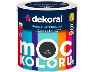 Dekoral Farba MOC KOLORU 2,5L Mała Czarna