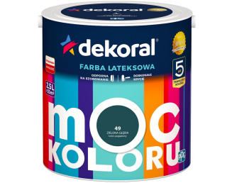 Dekoral Farba MOC KOLORU 2,5L Zielona Głębia