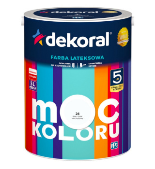 Dekoral Farba MOC KOLORU 5l Biały Dom