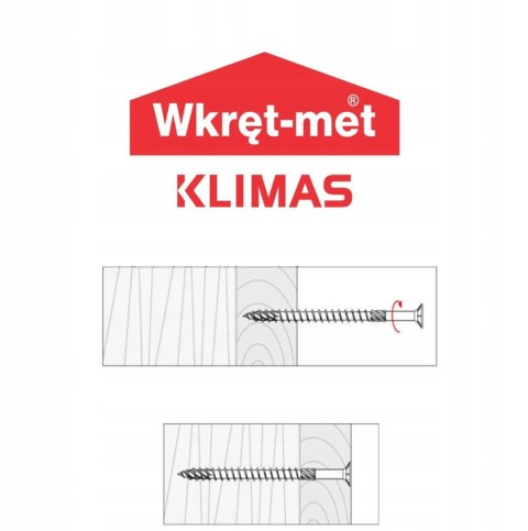 Wkręty Stożkowe Do Drewna KMWHT 3.5x35 (500szt)