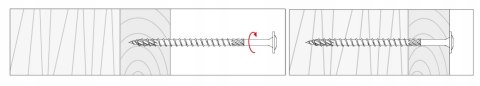 Wkręty Stożkowe Do Drewna KMWHT 4.5x50 (250szt)