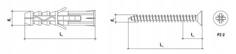 Kołek Szybkiego montażu SM 8x60 (100szt)